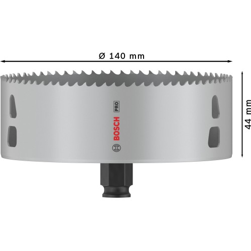 Sierra de corona PRO Multi Material PC Plus, 140 mm
