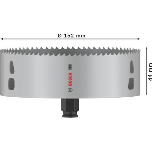 Sierra de corona PRO Multi Material PC Plus, 152 mm