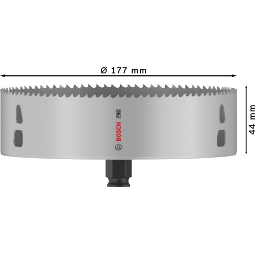 Sierra de corona PRO Multi Material PC Plus, 177 mm