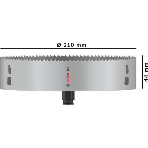 Sierra de corona PRO Multi Material PC Plus, 210 mm