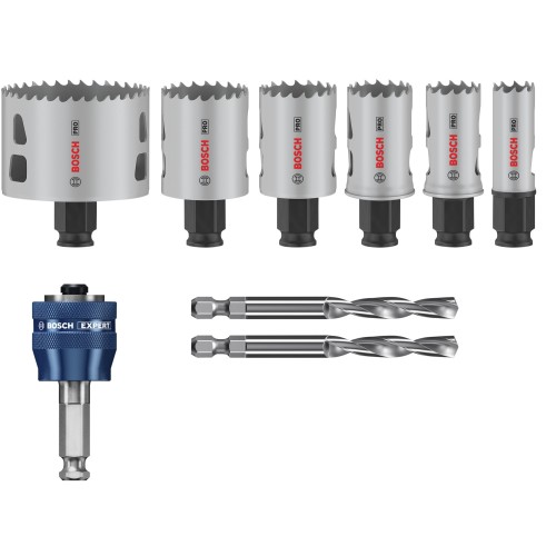 Set de sierras de corona PRO Multi Material PC Plus, 9 uds.