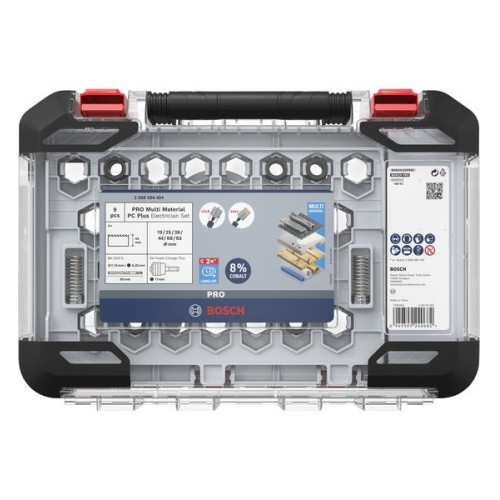 Set de sierras de corona PRO Multi Material PC Plus, 9 uds.