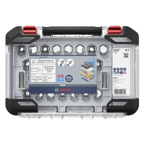 Set de sierras de corona PRO Multi Material PC Plus, 14 uds.