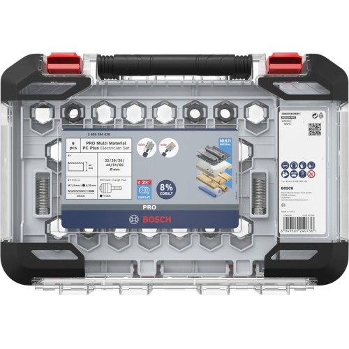 Set de sierras de corona PRO Multi Material PC Plus, 9 uds.