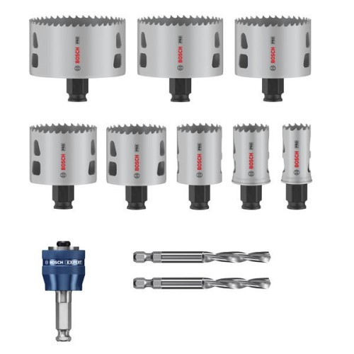 Set de sierras de corona PRO Multi Material PC Plus, 11 uds.