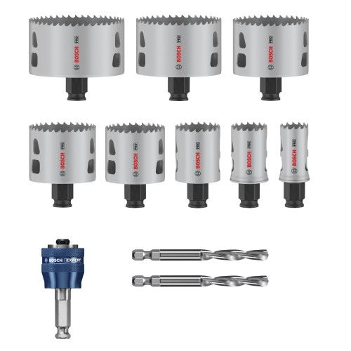 Set de sierras de corona PRO Multi Material PC Plus, 11 uds.