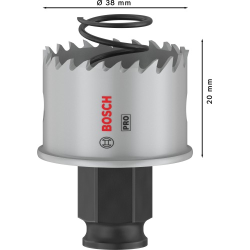 Sierra de corona PRO Sheet Metal PC Plus, 38 mm