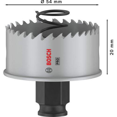 Sierra de corona PRO Sheet Metal PC Plus, 54 mm