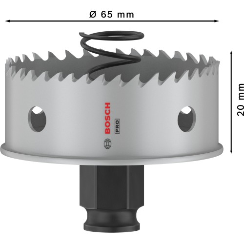 Sierra de corona PRO Sheet Metal PC Plus, 65 mm