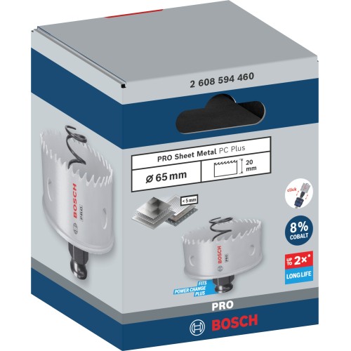Sierra de corona PRO Sheet Metal PC Plus, 65 mm