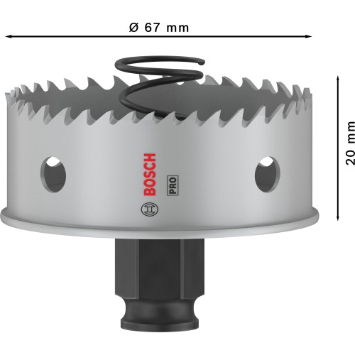 Sierra de corona PRO Sheet Metal PC Plus, 67 mm