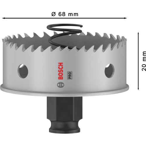 Sierra de corona PRO Sheet Metal PC Plus, 68 mm