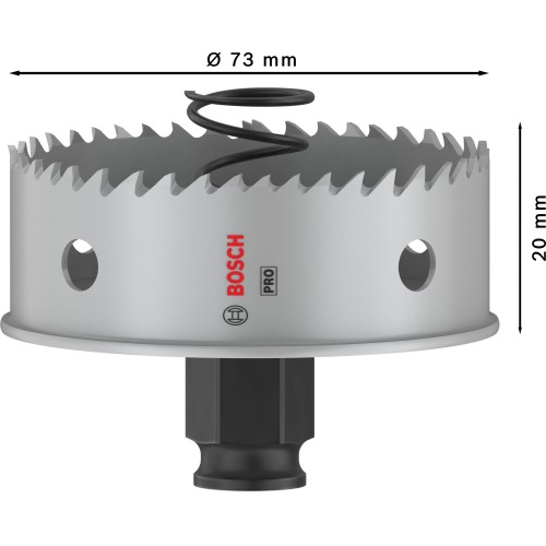 Sierra de corona PRO Sheet Metal PC Plus, 73 mm