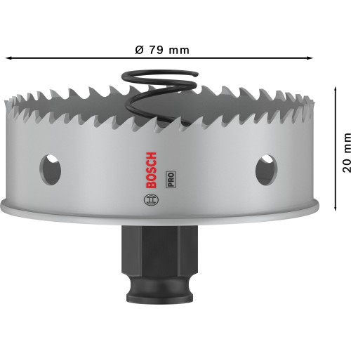 Sierra de corona PRO Sheet Metal PC Plus, 79 mm