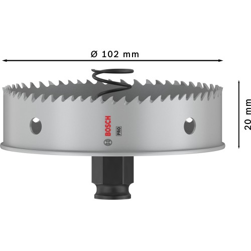 Sierra de corona PRO Sheet Metal PC Plus, 102 mm