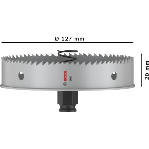 Sierra de corona PRO Sheet Metal PC Plus, 127 mm