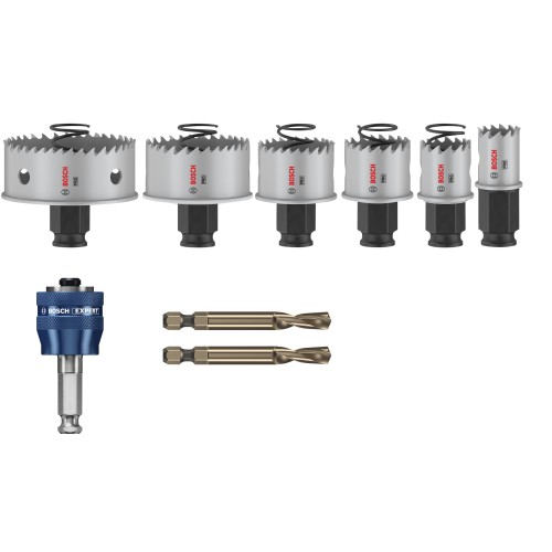 Set de sierras de corona PRO Sheet Metal PC Plus, 8 uds.
