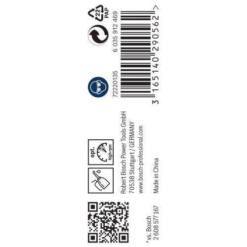 Broca helicoidal PRO Metal HSS-G, longitud estándar, 3,2 x 36 x 65 mm, 10 unidades
