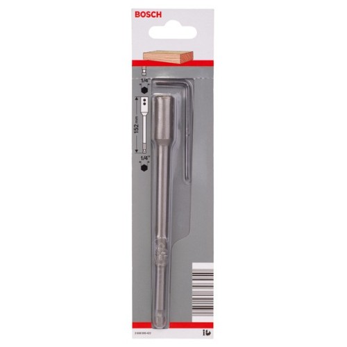 Prolongación para vástago de inserción hexagonal de 1/4" para brocas fresadoras planas Self Cut Speed