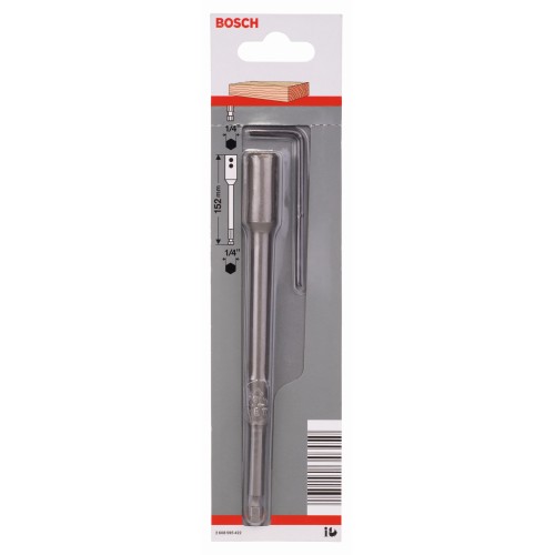 Prolongación para vástago de inserción hexagonal de 1/4" para brocas fresadoras planas Self Cut Speed