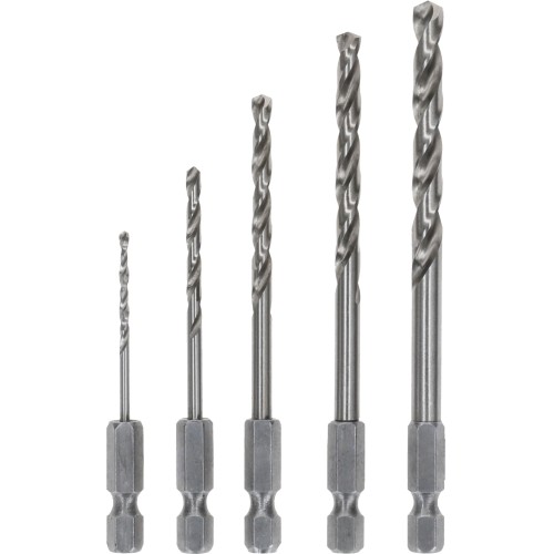 Set de brocas helicoidales PRO Metal HSS-G Hex, 5 uds.