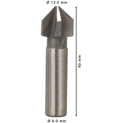 Broca avellanadora PRO Steel HSS, 12 x 40 mm, M6
