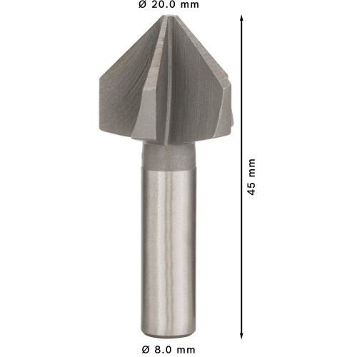 Broca avellanadora PRO Steel HSS, 20 x 45 mm, M10