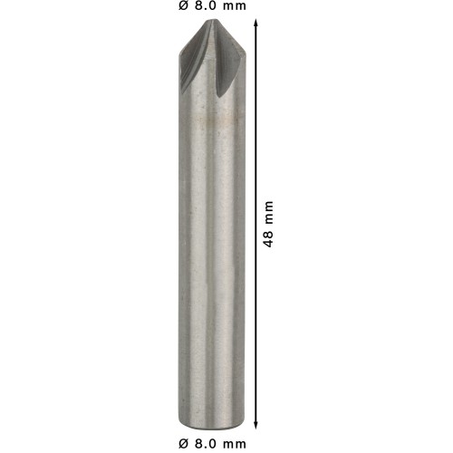 Broca avellanadora PRO Steel HSS, 8 x 48 mm, M4