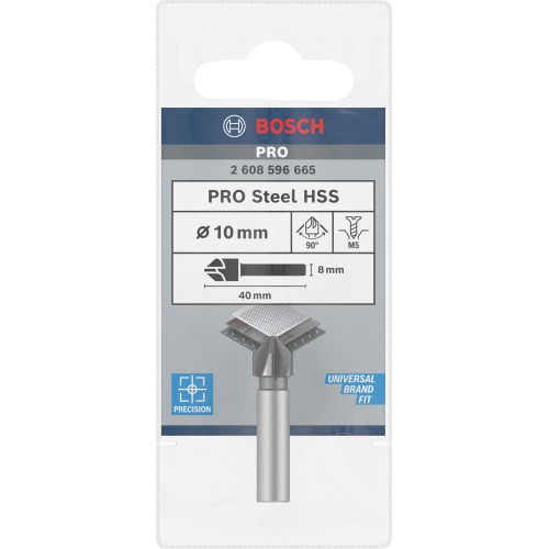 Broca avellanadora PRO Steel HSS, 10 x 40 mm, M5