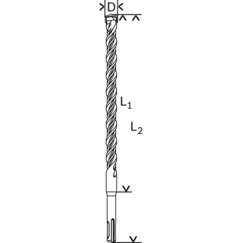 Brocas para martillos perforadores SDS plus-5