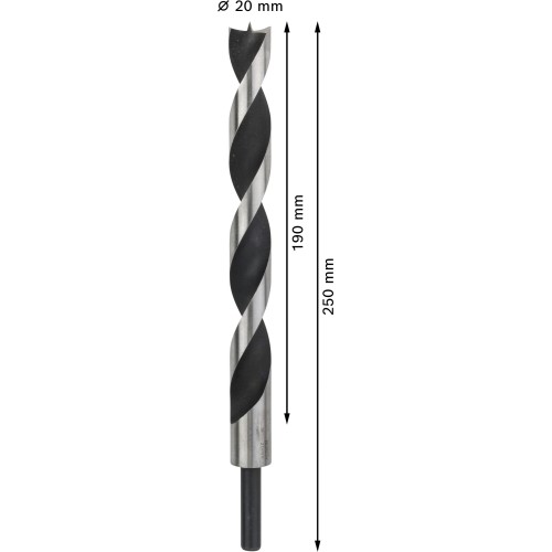 Broca para madera PRO Wood, 20 x 190 x 250 mm