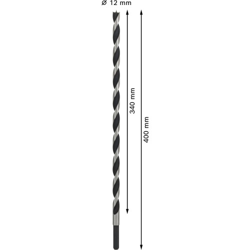 Broca para madera PRO Wood, 12 x 340 x 400 mm