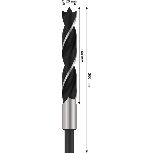 Broca para madera PRO Wood, 20 x 140 x 200 mm
