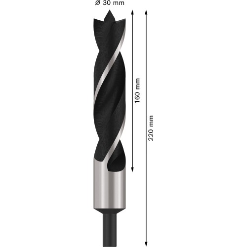 Broca para madera PRO Wood, 30 x 160 x 220 mm