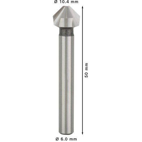 Broca avellanadora PRO Soft Metal HSS, 10,4 x 50 mm, M5