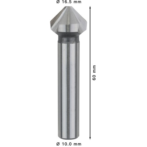 Broca avellanadora PRO Soft Metal HSS, 16,5 x 60 mm, M8
