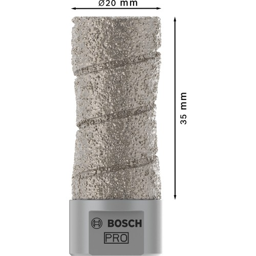 Broca fresadora PRO Ceramic dry, 20 x 35 mm, M14