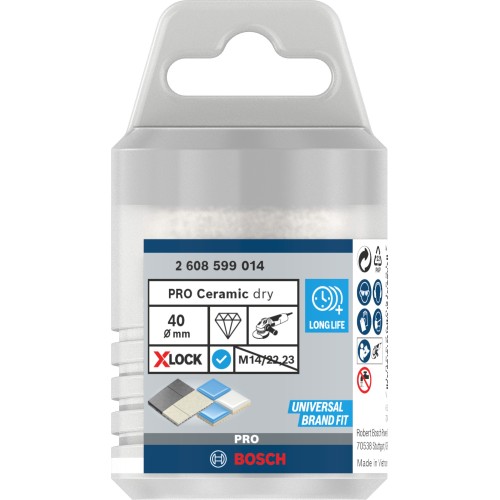 Corona en seco PRO Ceramic dry, 40 x 35 mm, X-Lock