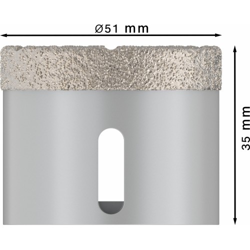 Corona en seco PRO Ceramic dry, 51 x 35 mm, X-Lock