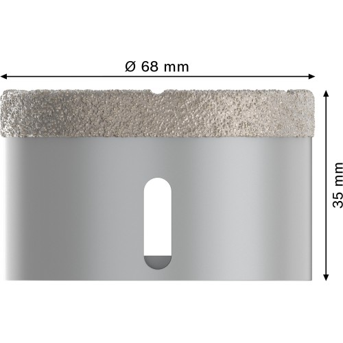 Corona en seco PRO Ceramic dry, 68 x 35 mm, X-Lock
