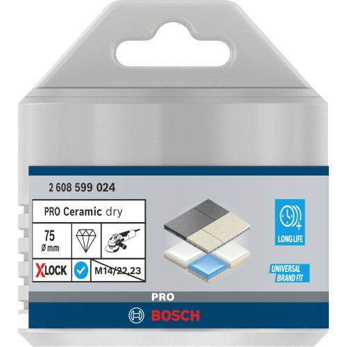 Corona en seco PRO Ceramic dry, 75 x 35 mm, X-Lock