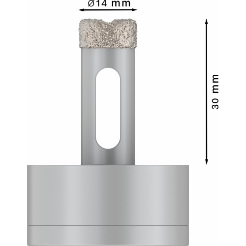 Corona en seco PRO Ceramic dry, 14 x 30 mm, X-Lock