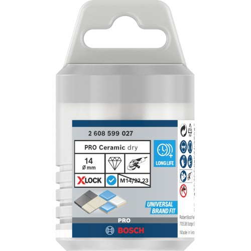 Corona en seco PRO Ceramic dry, 14 x 30 mm, X-Lock