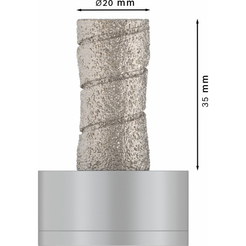 Corona en seco PRO Ceramic dry, 20 x 35 mm, X-Lock
