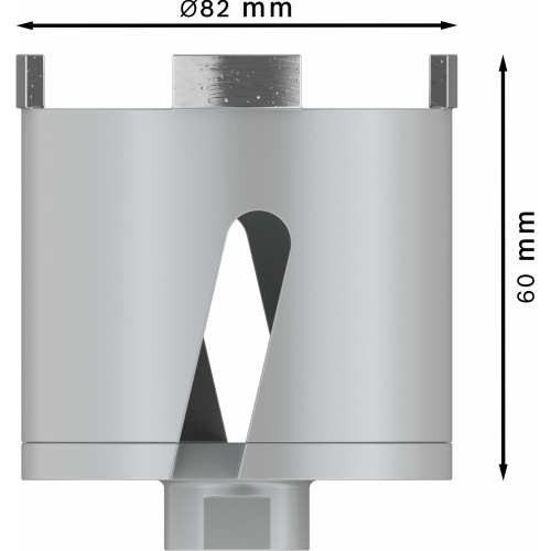 PRO Socket Core Cutter dry, 82 x 60 mm, rosca M16