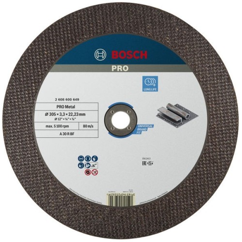 Disco de corte abrasivo PRO Metal, 300 x 3,2 x 22,23 mm
