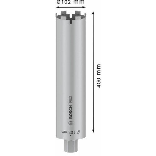 PRO Core Cutter dry, 102 x 400 mm, 1 1/4" UNC