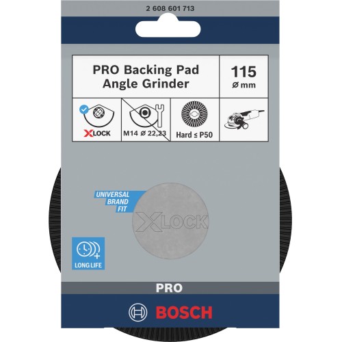 Plato de soporte duro PRO, 115 mm, X-Lock