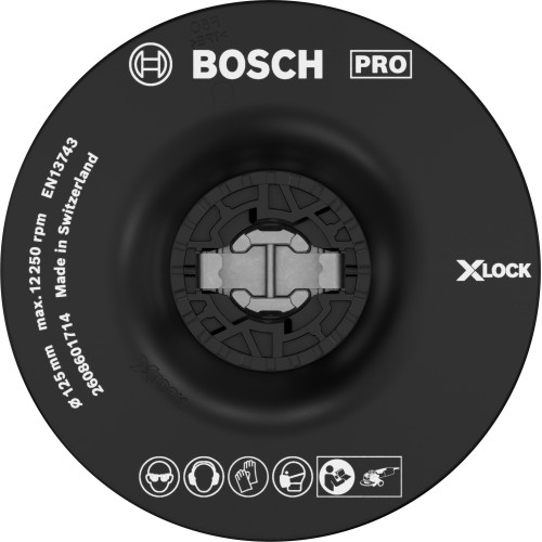 Plato de soporte blando PRO, 125 mm, X-Lock