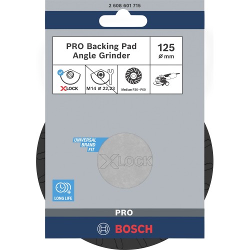 Plato de soporte medio PRO, 125 mm, X-Lock